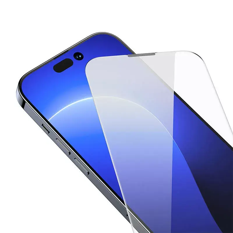 Gehärtete Glas-Displayschutzfolie Baseus Crystal für iPhone 14 Pro 0,3 mm, staubdicht, 2 Stück