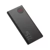 Baseus Powerbank Adaman Metal, Lithium-Ionen 10000mAh, 2xUSB, USB-C, Lightning, MicroUSB 22,5W (Schwarz)