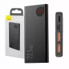 Baseus Powerbank Adaman Metal, Lithium-Ionen 10000mAh, 2xUSB, USB-C, Lightning, MicroUSB 22,5W (Schwarz)