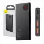 Baseus Powerbank Adaman Metal, Lithium-Ionen 10000mAh, 2xUSB, USB-C, Lightning, MicroUSB 22,5W (Schwarz)