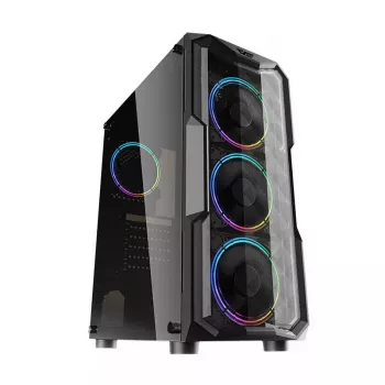 Computergehäuse Darkflash Aquarius Acrylic ATX Schwarz