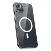 Baseus Magnetic Crystal Clear Handyhülle für iPhone 13, transparent, mit gehärtetem Glas-Bildschirmschutz