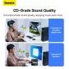 Baseus BA07 Mini Bluetooth-Adapter für PC, USB 5.3 kabelloser Bluetooth-Dongle-Empfänger - Schwarz