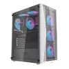 Darkflash DK352 Plus Computergehäuse ATX Schwarz und Weiß