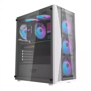 Darkflash DK352 Plus Computergehäuse ATX Schwarz und Weiß