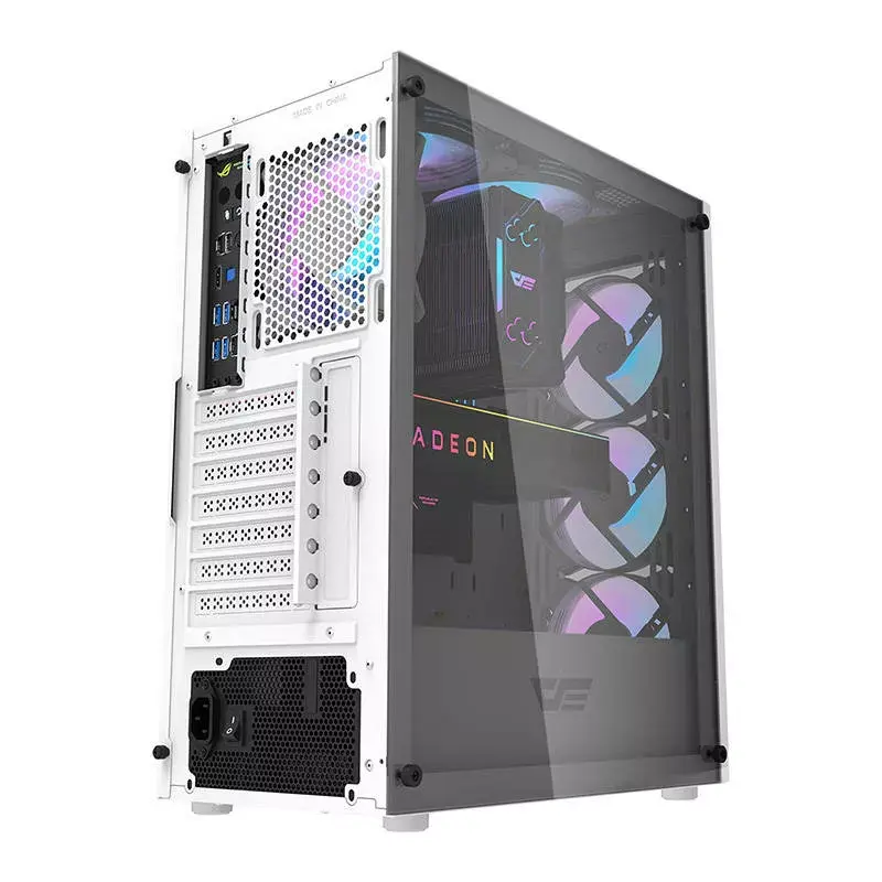 Darkflash DK352 Plus Computergehäuse ATX Schwarz und Weiß