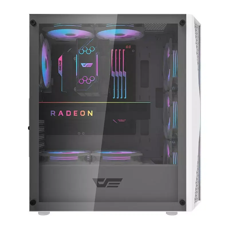 Darkflash DK352 Plus Computergehäuse ATX Schwarz und Weiß
