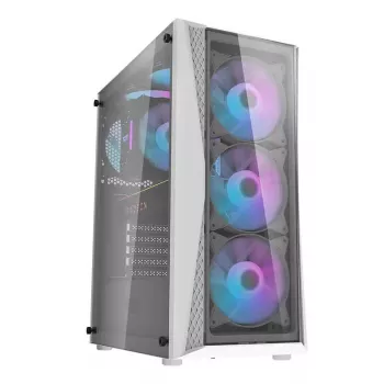 Darkflash DK352 Plus Computergehäuse ATX Schwarz und Weiß