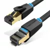 Ethernet-Patchkabel Vention Cat.8 S/FTP 1 m Schwarz RJ-45 Goldbeschichtet