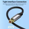 Optisches Glasfaserkabel Vention 3 m TOSLINK Stecker auf Stecker, grau, Nylonmantel, vergoldete Kontakte