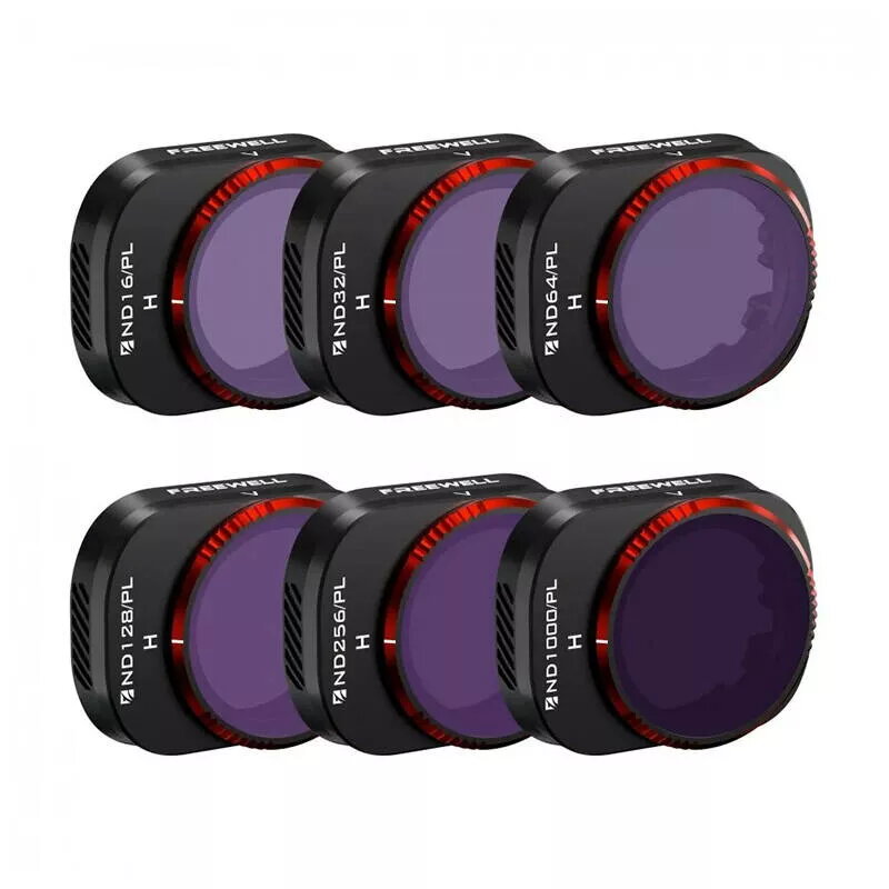 Set mit 6 Freewell-Filtern für DJI Mini 4 Pro – Heller Tag