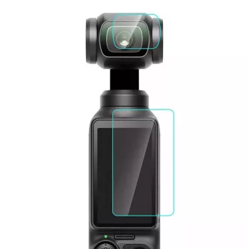Gehärtetes Glas-Objektiv- und Display-Schutzglas Puluz für DJI OSMO Pocket 3 PU950T