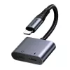 2-in-1 Audio-Adapter Joyroom SY-L01 Lightning auf 3,5 mm + Lightning, schwarz