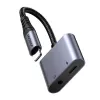2-in-1 Audio-Adapter Joyroom SY-L01 Lightning auf 3,5 mm + Lightning, schwarz