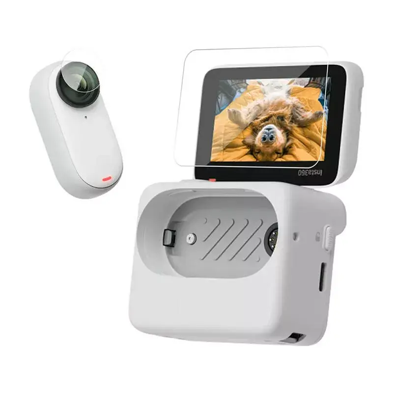 Bildschirmschutzfolie Telesin Temperglas für Insta360 GO 3, Modell IS-FLM-001