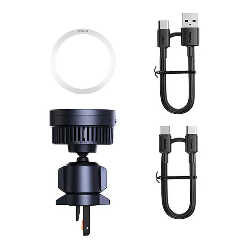 Autohalterung Baseus MagPro C40164100121-01 15W Qi2.0 Schwarz – magnetisches kabelloses Ladegerät für Qi2.0-kompatible Telefone