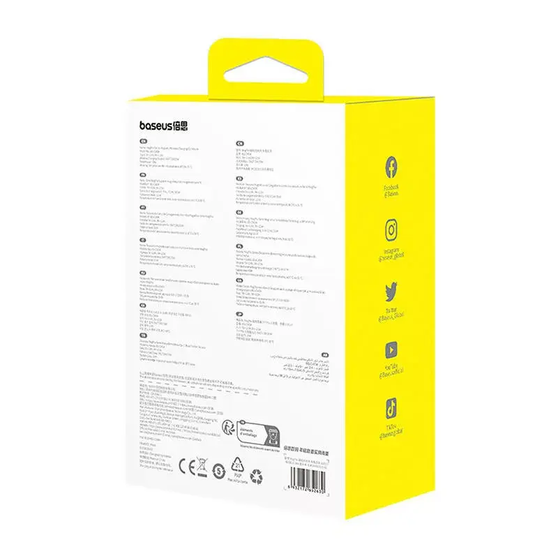 Autohalterung Baseus MagPro C40164100121-01 15W Qi2.0 Schwarz – magnetisches kabelloses Ladegerät für Qi2.0-kompatible Telefone