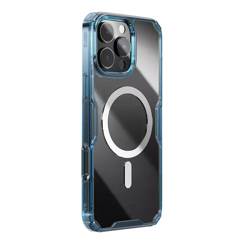TPU Case Nillkin Nature für iPhone 16 Plus — Magnetisch, Blau, schlanke Schutzhülle