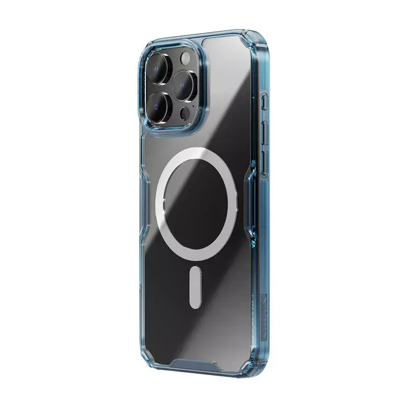TPU Case Nillkin Nature für iPhone 16 Plus — Magnetisch, Blau, schlanke Schutzhülle