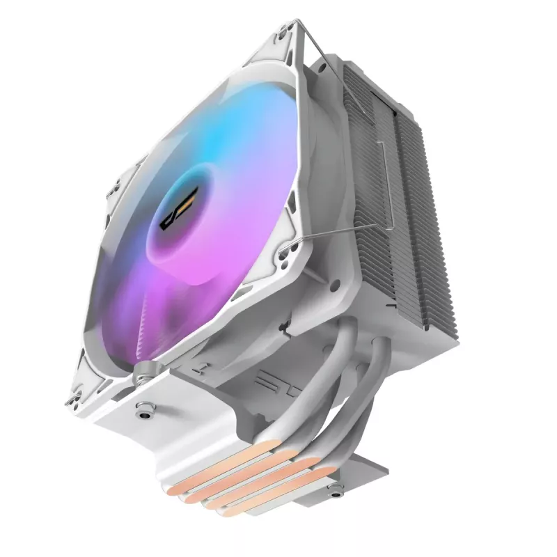 Luftkühler Darkflash Z4 Pro Mist Weiß — 120-mm-Lüfter, hydraulisches Lager, 200 W TDP, unterstützt AM5/AM4/LGA1700/1200/115x