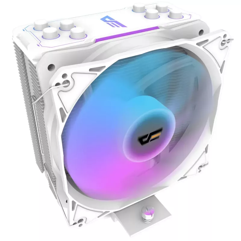 Luftkühler Darkflash Z4 Pro Mist Weiß — 120-mm-Lüfter, hydraulisches Lager, 200 W TDP, unterstützt AM5/AM4/LGA1700/1200/115x