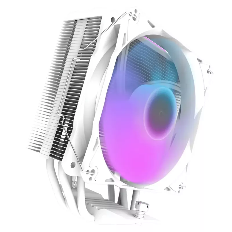 Luftkühler Darkflash Z4 Pro Mist Weiß — 120-mm-Lüfter, hydraulisches Lager, 200 W TDP, unterstützt AM5/AM4/LGA1700/1200/115x