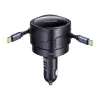 Auto-Ladegerät Baseus Enjoyment Max 60W mit integrierten USB-C-Kabeln, 60W Ausgang