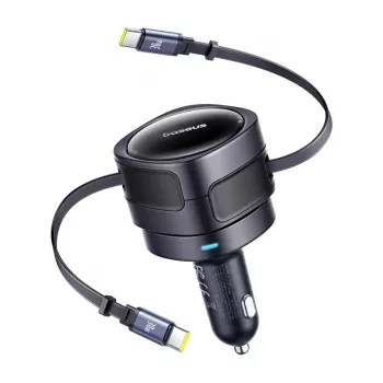 Auto-Ladegerät Baseus Enjoyment Max 60W mit integrierten USB-C-Kabeln, 60W Ausgang