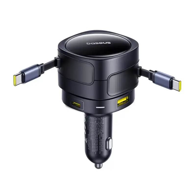 Auto-Ladegerät Baseus Enjoyment Max 90W mit USB-C- und USB-A-Anschlüssen