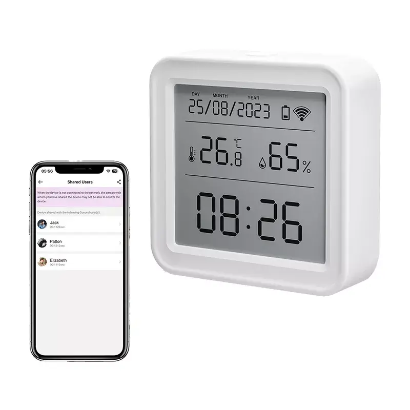 Temperatur- und Feuchtigkeitssensor Gosund ST17 Zigbee mit LCD-Anzeige