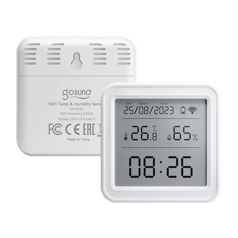 Temperatur- und Feuchtigkeitssensor Gosund ST17 Zigbee mit LCD-Anzeige