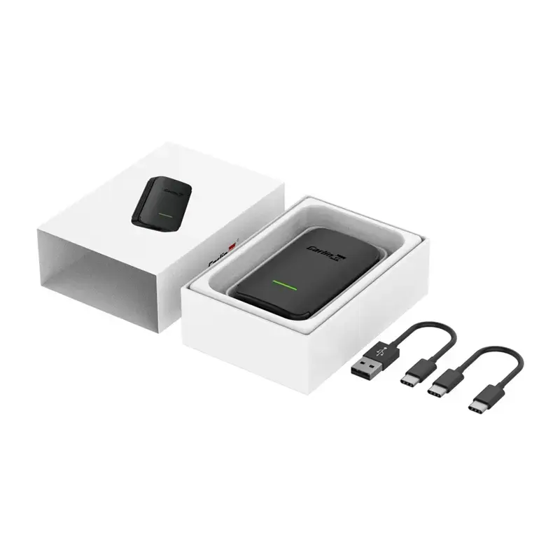 Wireless-Adapter Carlinkit CPC200-A2A für Android Auto — 5 GHz/2,4 GHz WLAN, Bluetooth 5.2, USB-C, 5V 1A