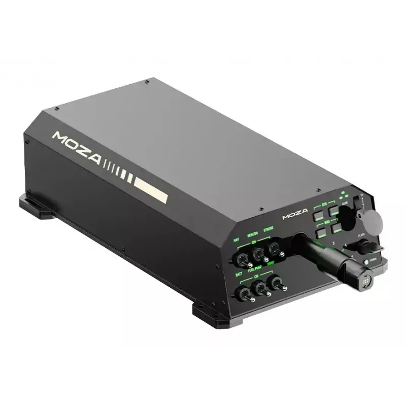Flight Base MOZA AY210 Yoke Base – Metall-Flight-Base, 243×403×216 mm, 110–220 V, Spitzenleistung 216 W