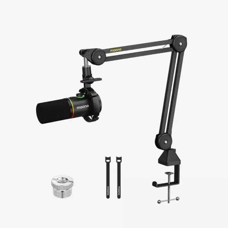 Podcast-Mikrofon MAONO PD200X Schwarz — kabelgebunden XLR/USB-C, Empfindlichkeit -52 dB, 40–16000 Hz
