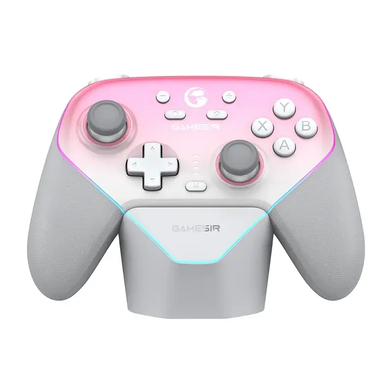Wireless Controller GameSir SuperNova T4n Pro Pink — Bluetooth, ergonomisches Handheld-Design
