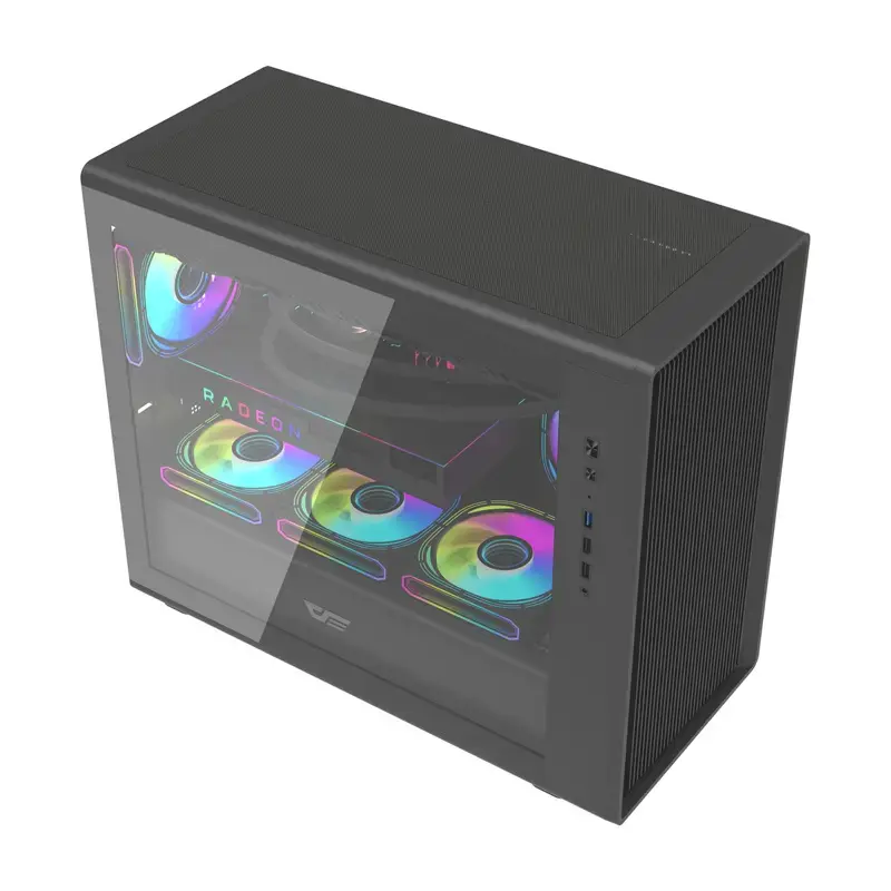 Computergehäuse Darkflash DB460M Micro ATX Schwarz