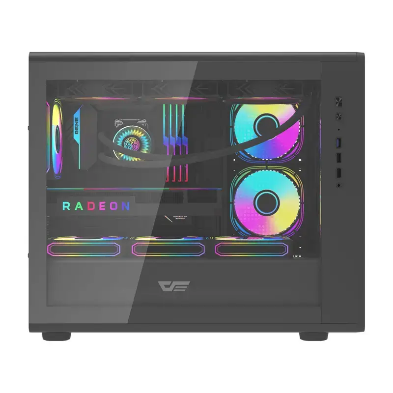 Computergehäuse Darkflash DB460M Micro ATX Schwarz