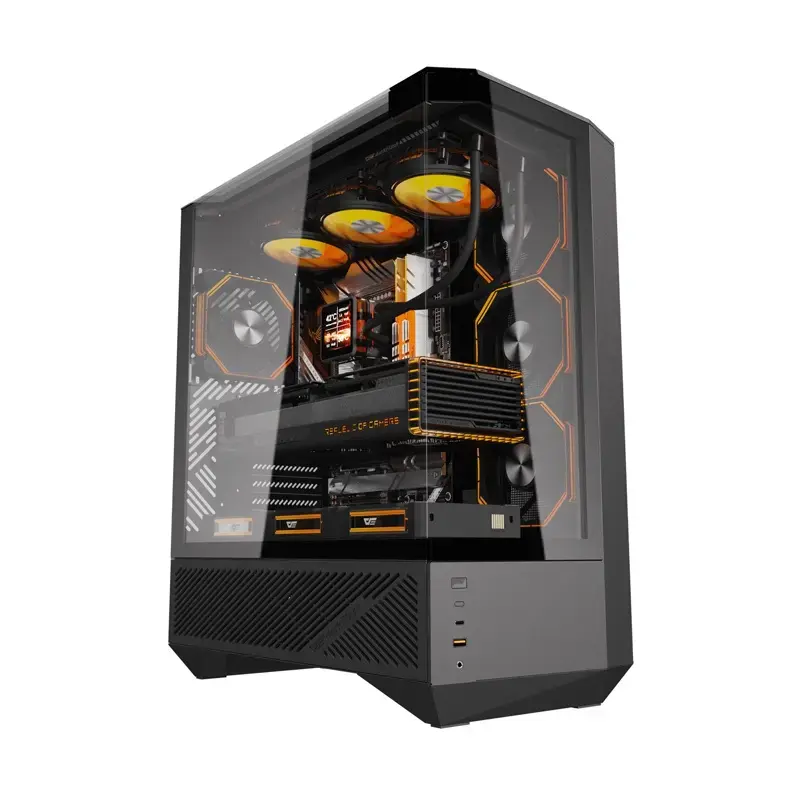 Computergehäuse Darkflash DY460 ATX Schwarz