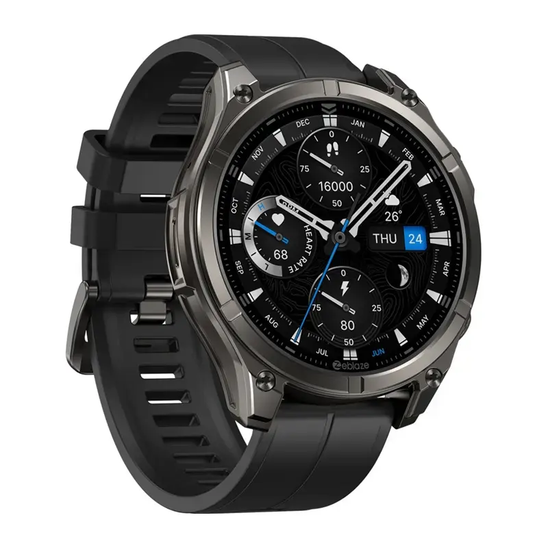 Smartwatch Zeblaze Vibe 8 Abyss Schwarz mit Herzfrequenzmesser, wasserdicht