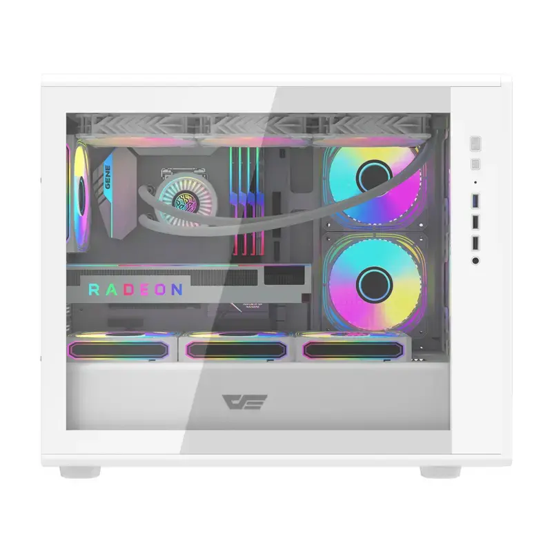 Computergehäuse Darkflash DB460M Micro ATX Weiß
