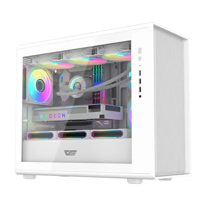 Computergehäuse Darkflash DB460M Micro ATX Weiß