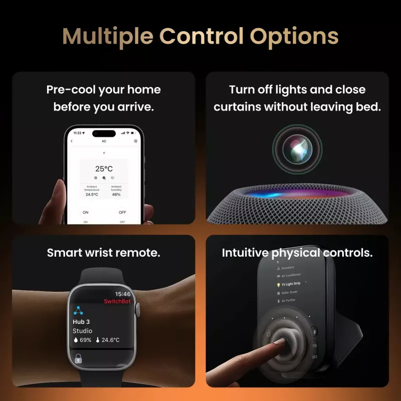 SwitchBot Hub 3 Smart-Home-Sender kabellos wandmontiert IR Wireless W7202100