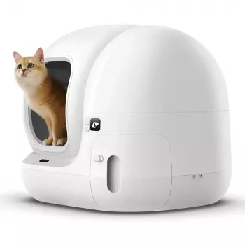 Selbstreinigende Katzentoilette PETKIT PURA MAX 2 — Weiß, automatische Reinigung