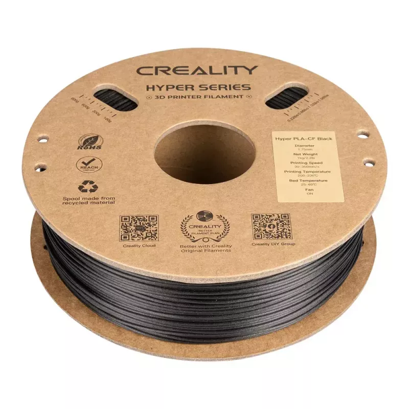 Creality 3D Hyper PLA-CF Kohlefaser Schwarz 1 kg