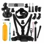 Zubehörset Puluz PKT18 für Actionkameras – 20-teiliges Kit kompatibel mit Osmo Action 5, Pro, Insta360 Ace Pro 2