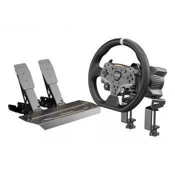 Moza Racing R3 Bundle für XBOX & PC, Lenkrad + Pedale, PC, Xbox One, Xbox Series S, Xbox Series X, Home-Taste, 360°, Direktantrieb, verstellbar