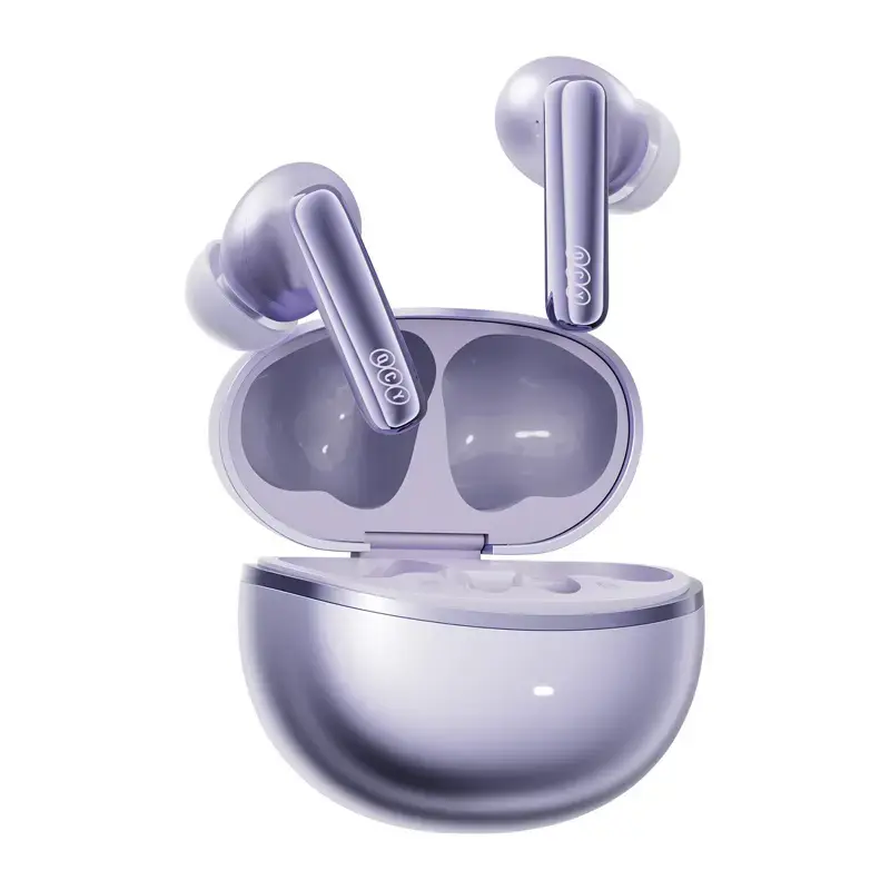 TWS-Kopfhörer QCY MeloBuds N70 – True Wireless Ohrhörer, Lila