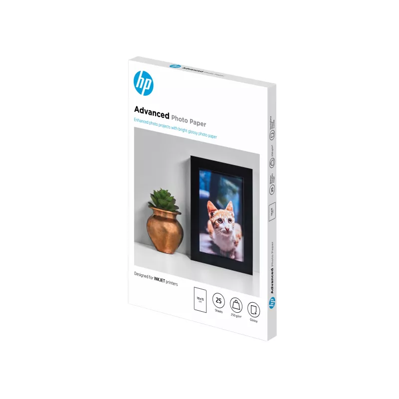 HP Advanced Photo Paper Glossy 250 g/m2 10 x 15 cm (101 x 152 mm) 25 Blatt