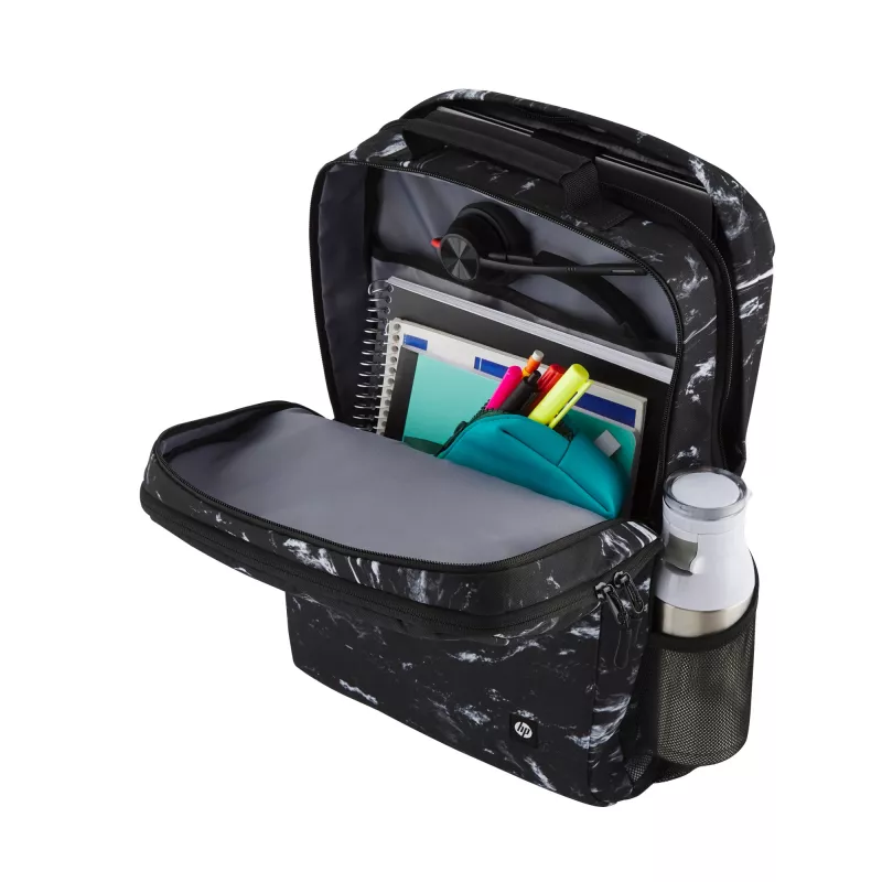 Freizeit-Rucksack HP Campus XL Marble Stone Rucksack Schwarz Grau