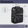 Freizeit-Rucksack HP Campus XL Marble Stone Rucksack Schwarz Grau